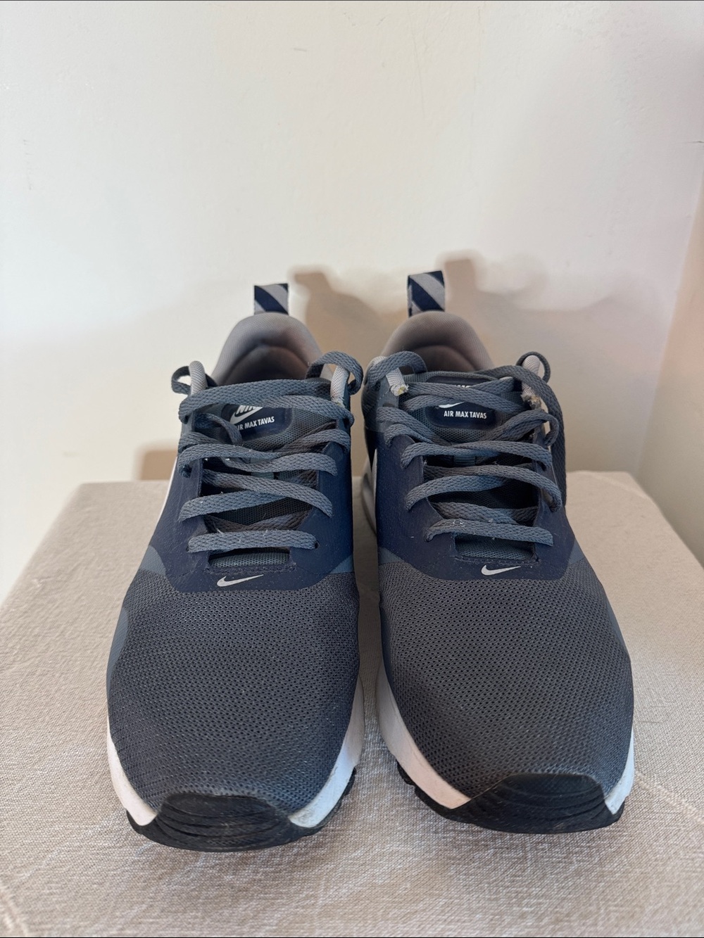 Nike Men's Air Max Tavas Sneakers - Navy and Gray